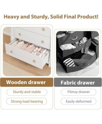 3 Dresser for Bedroom, 29.3" Tall Drawer Dresser with Storage Freestanding, Wooden Closet Storage Chest for Living Room, Bedroom, Entryway