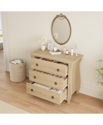 3 Dresser for Bedroom, 29.3" Tall Drawer Dresser with Storage Freestanding, Wooden Closet Storage Chest for Living Room, Bedroom, Entryway