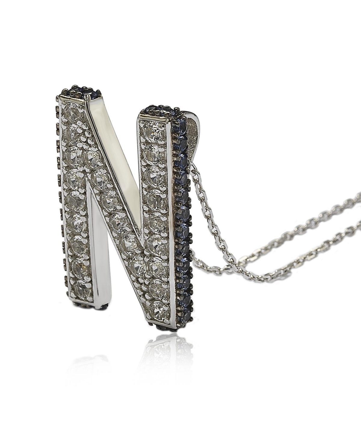 Suzy Levian Sterling Silver Cubic Zirconia Full Finger Knuckle Ring