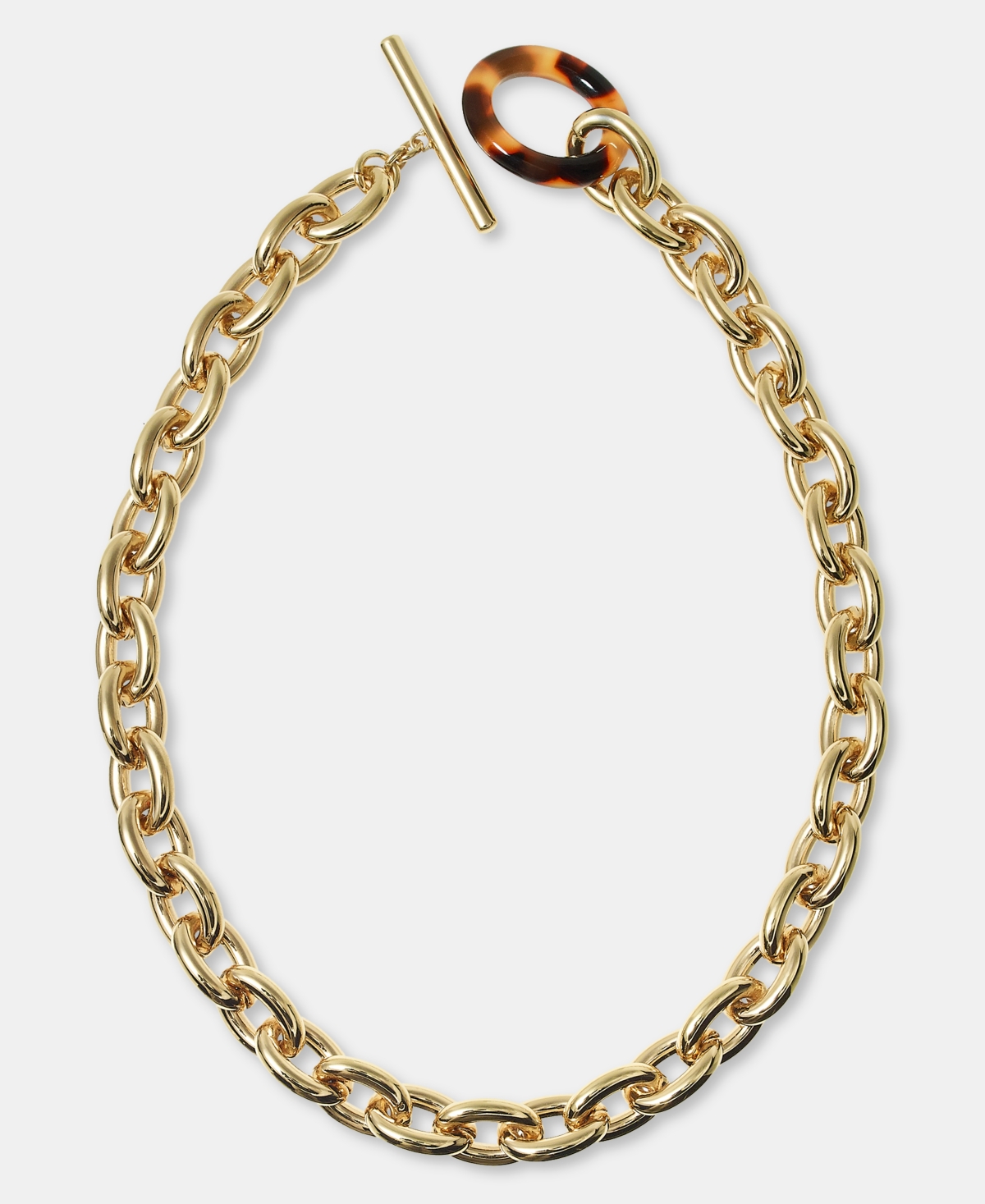 Lauren Ralph Lauren Tortoise Shell Look Open Link 16" Chain Necklace