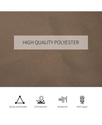 9.84' x 11.8' Gazebo Sidewall Set with Hooks/C-Rings,