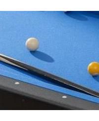 Foldable Pool Table with Cue Sticks & Accessories – Indoor MDF & Steel Billiard