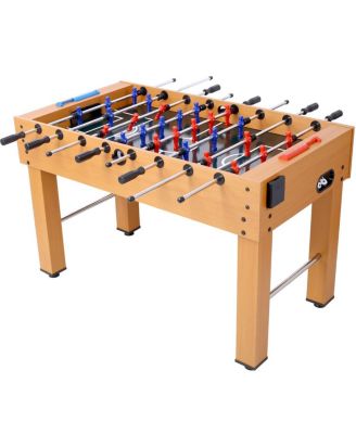 MDF Foosball Table with Steel Rods,  Modern Foosball Table with Non-Slip Handles for Adults, Indoor Soccer Game Table