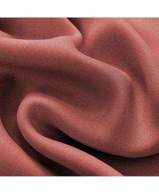 Anchorage Blackout Grommet Single Curtan Panel - 54" x 90", Coral