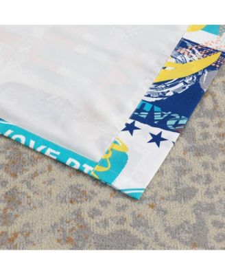 Greenland Home Fashion Wave Rider Rod Pocket Darcy Window Curtain Valance - Blue 84x16"