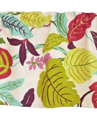 100% Cotton High Quality Antonia Tailored Window Valance with 1.5" Rod Pocket 50" W X 12" L Spring