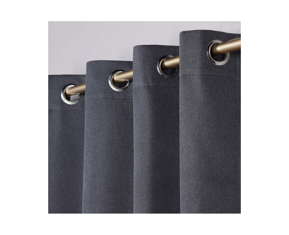 Superior Nyan 100% Blackout Machine Washable Curtains, Set of 2 Panels