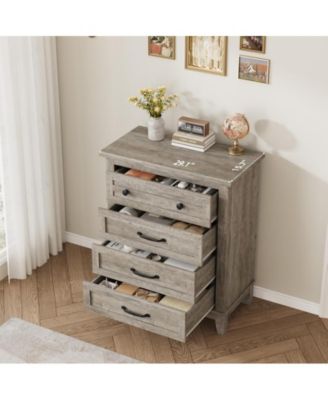 34.8" Tall Vertical Drawer Dresser with Large Storage