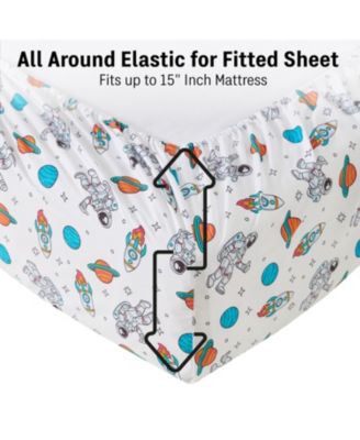 Printed Kids Bed Sheets - Multi Piece - Patterned Bed Sheet Set - Wrinkle Resistant & Ultra Soft - For Mattresses up to 15 Inches Deep