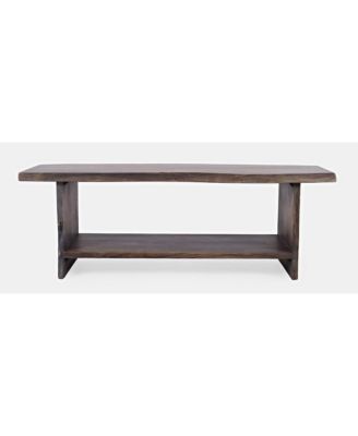 Cooper Modern Live Edge 52" Solid Wood Storage Bench