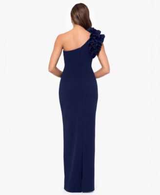 Women's One-Shoulder Ruffle Ball Gown