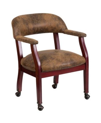 Conference Chair with Accent Nail Trim and Casters