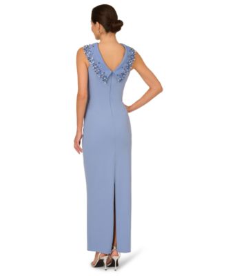 Women's Embellished Roll Neck Gown