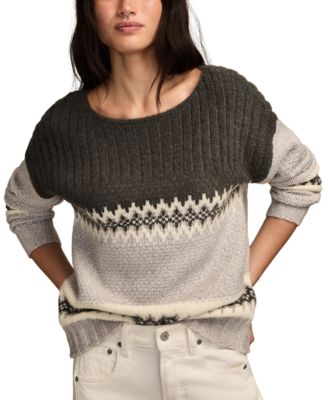 Women's Fair Isle Long-Sleeve Sweater