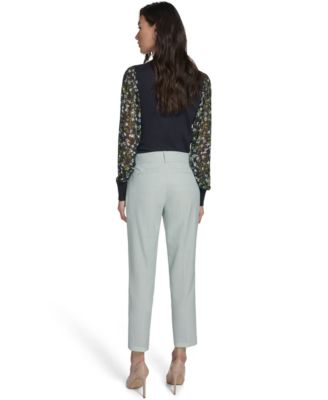 Women's Slim Fit Tonal Stripe Pants