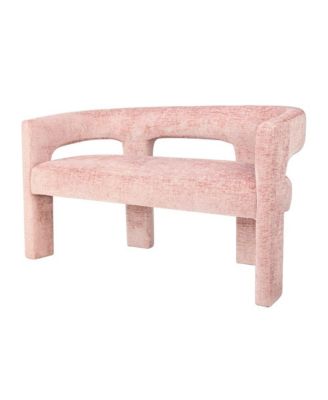 Gwen Modern Luxury Jacquard Fabric Upholstered Sculpture Bench