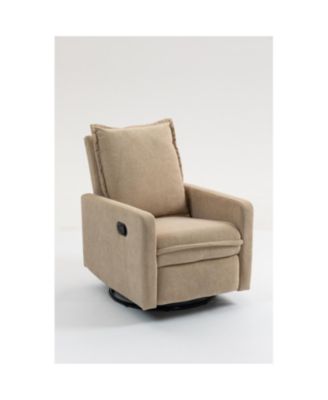 Short plush manual button armchair sofa