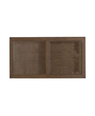 Bayhill Trellis Cocktail Table for Living Room - Honey w/ Black Metal Accents