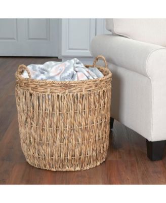Tall Wicker Floor Basket
