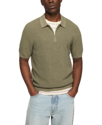 Men's Quarter-Zip Polo Sweater