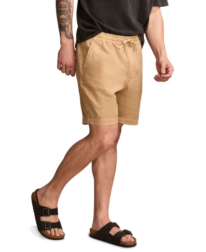 Lucky Brand Mens Pull On Linen Shorts