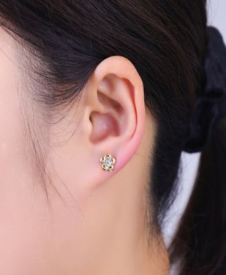 Crystal Winnie the Pooh Trio Earring Set