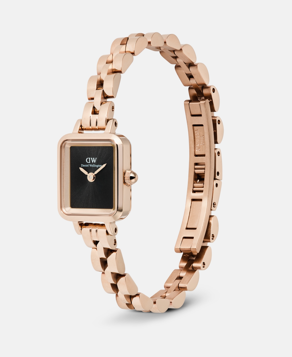 Daniel Wellington Women's Analog Rose Gold-Tone Stainless Steel Watch, 18 mm