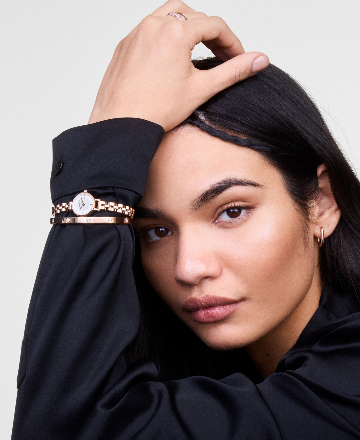 Daniel Wellington Women's Analog Rose Gold-Tone Stainless Steel Watch, 19mm