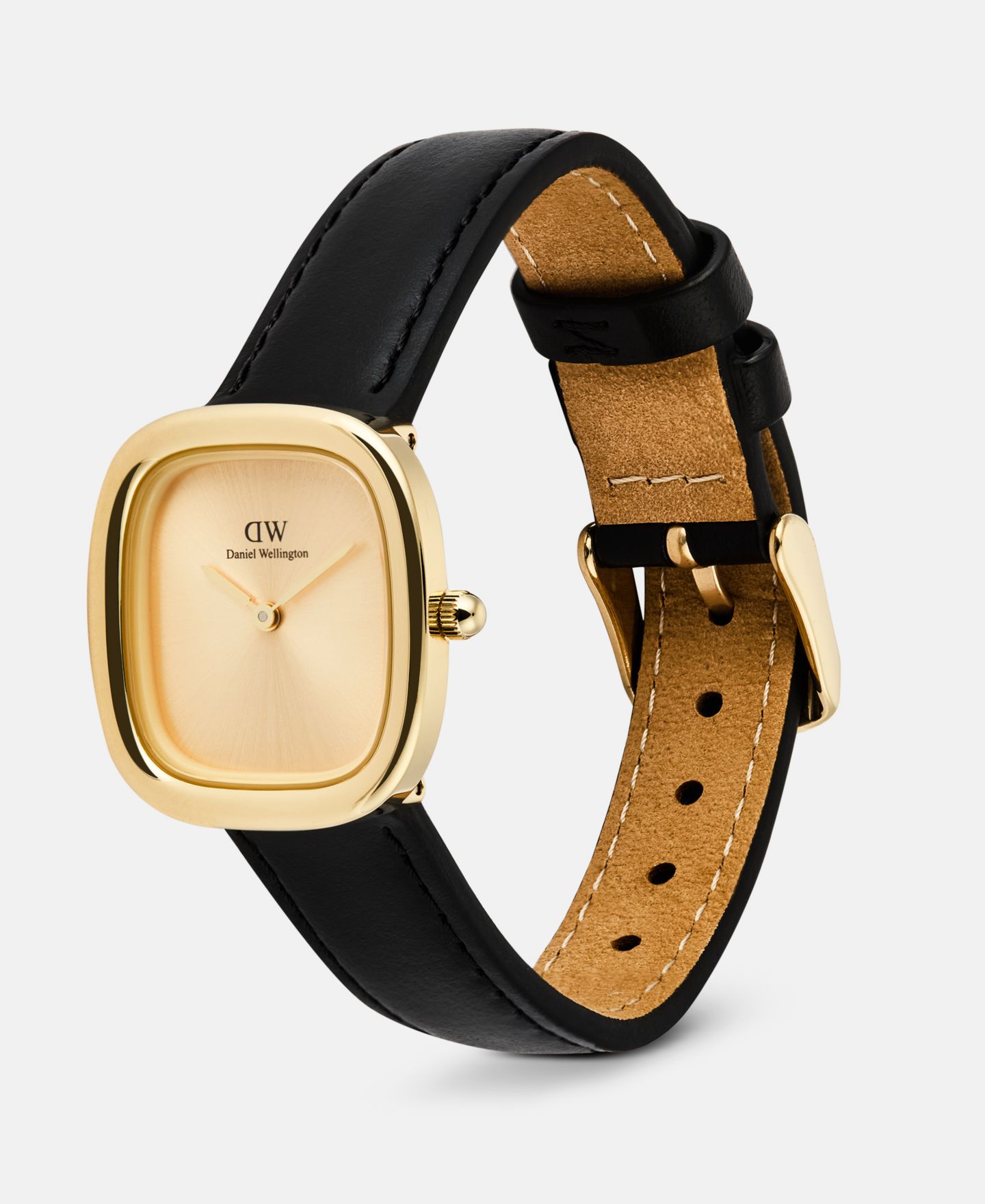 Женские часы Daniel Wellington Analog Black Leather, 26 mm — фото 2