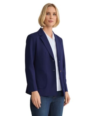 Women's Two-Button Scrunch-Sleeve Jacket