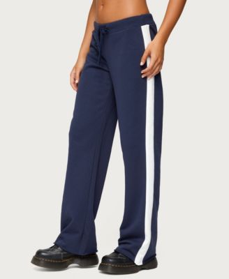 Womens Baker Contrast Striped Sweatpants