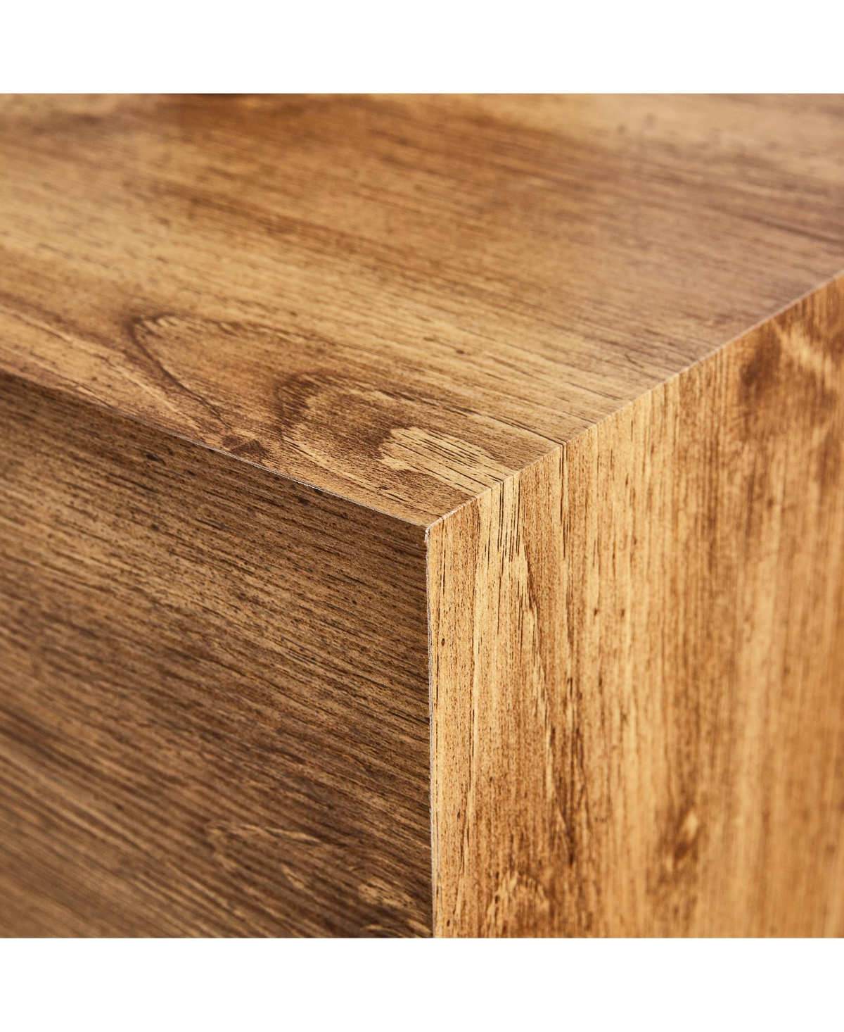 Streamdale Furniture Modern Mdf Coffee Table with Stylish Woodgrain, 11.8 x 11.8 x 19.6 inch