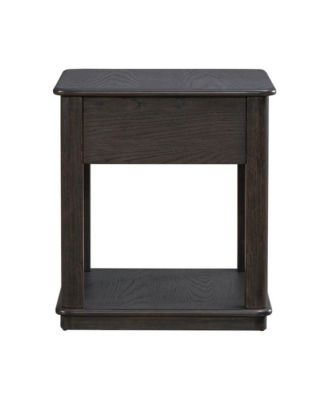 Wallace End Table for Living Room - Aged Oak