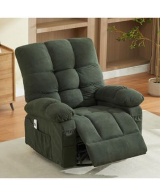 Streamdale Massage Swivel Recliner Chair w/Vibration & Heat, 350LBS Capacity, USB Port