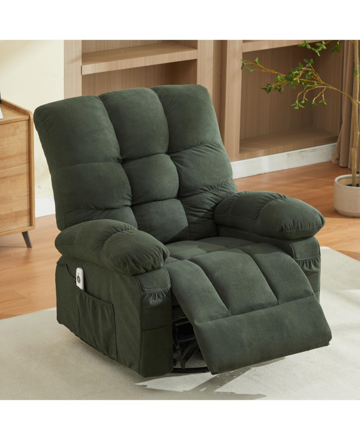Streamdale Furniture Streamdale Massage Swivel Recliner Chair w/Vibration & Heat, 350LBS Capacity, Usb Port