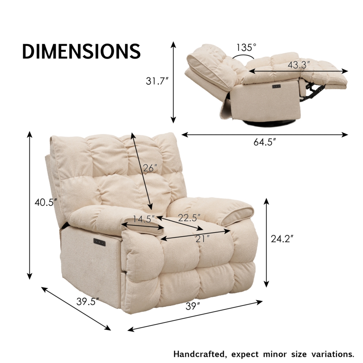 Streamdale Furniture Streamdale Sitjoy Classic Recliner S1