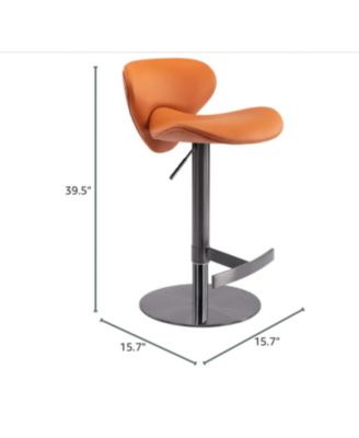 Swivel Titanium Bar Stool Adjustable Height (Brown)