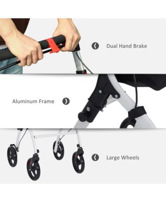 Upright Walker, Walking Aid Rolling Walker with Tray