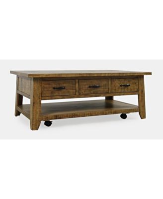 Rustic Farmhouse Solid Wood 50" Coffee Table