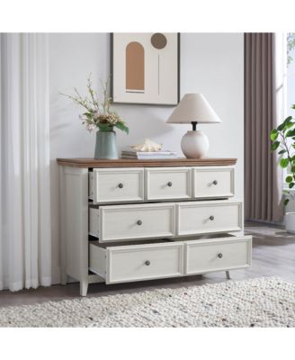 7-Drawer Wood Dresser with Anti-Tipping Device