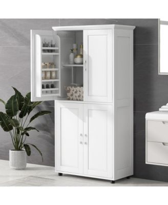 High-Quality MDF Bathroom Cabinet with Adjustable Shelves