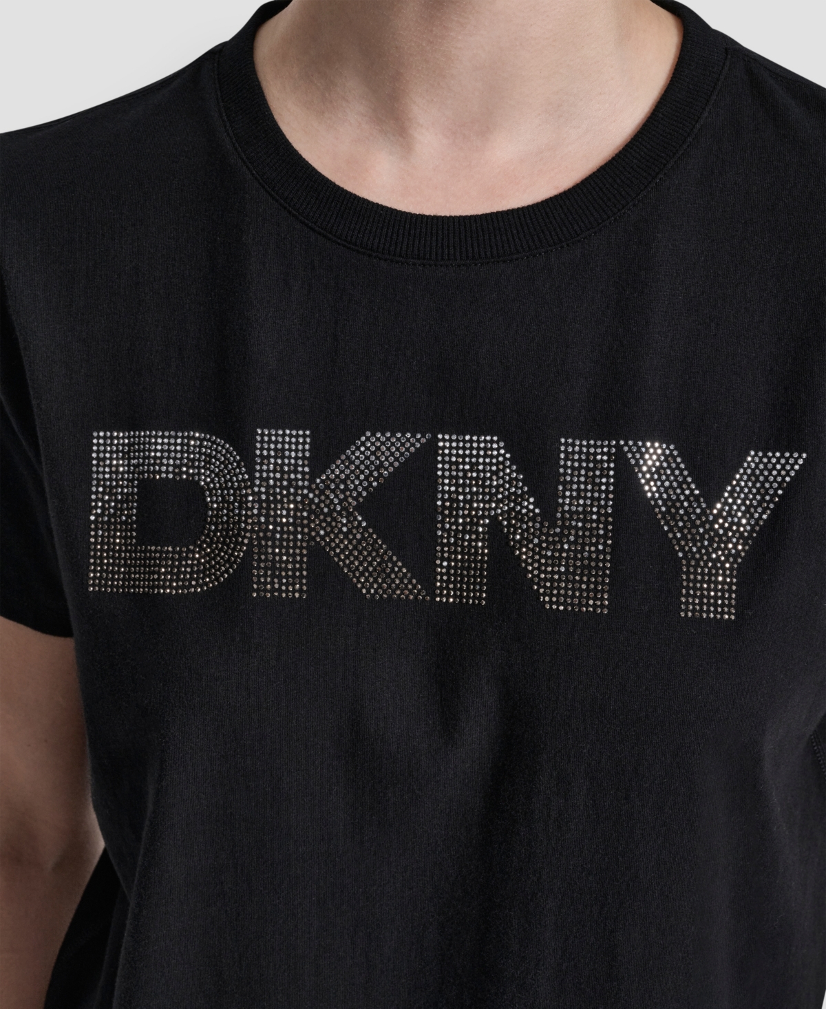 Dkny Sport Women's Ombre Rhinestone Short-Sleeve Top
