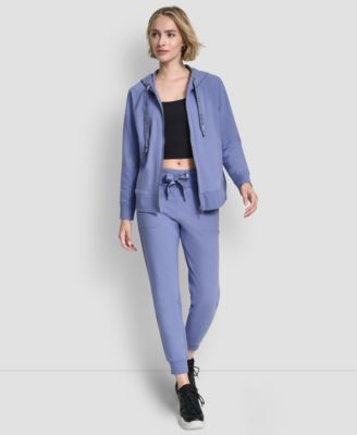 Women's Two-Tone Logo Drawcord Zip Hoodie