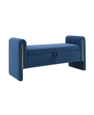 Teddy Bed End Bench with Arms & Storage