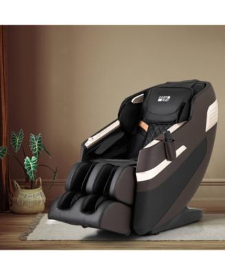 Full Body Massage Chair with Airbags Waist Heater Foot Rollers Voice Control