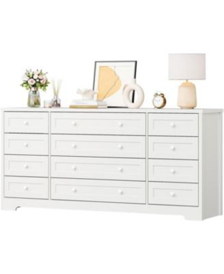 12 Drawers Wooden Dressers for Adult Bedroom