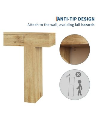 47" Console Table with Drawer – Wooden Industrial Farmhouse Sofa Table for Entryway, Hallway, or Behind Couch