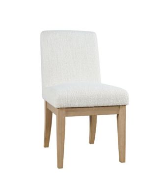 Sequoia Modern Rustic Solid Wood Upholstered Parsons Dining Chair (Set of 2