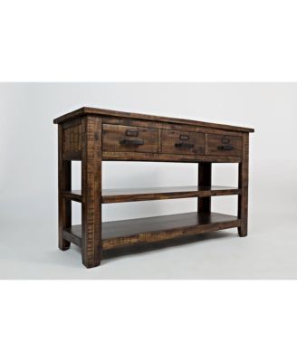 Cannon Valley Distressed Industrial 50" Sofa Table
