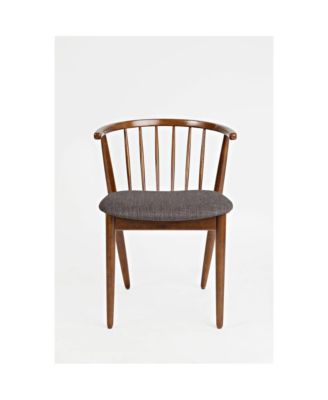 Denmark Upholstered Mid-Century Modern Curved Back Side Chair (Set of 2